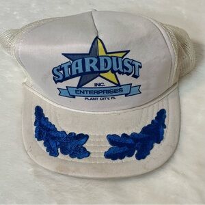 Vintage Stardust Enterprises Trucker Hat Plant City FL Snapback **DIRTY**